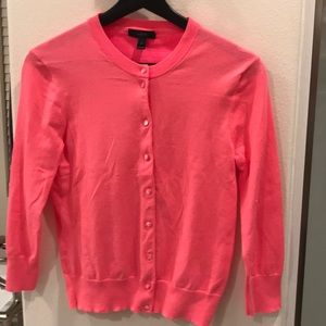 JCrew Hot Pink Cardigan